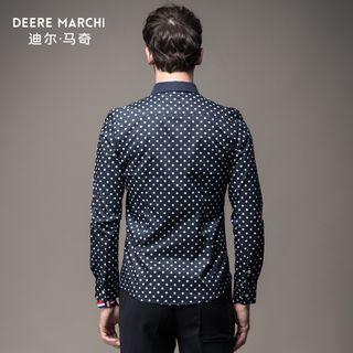 Diamond Pattern Long-sleeve Shirt