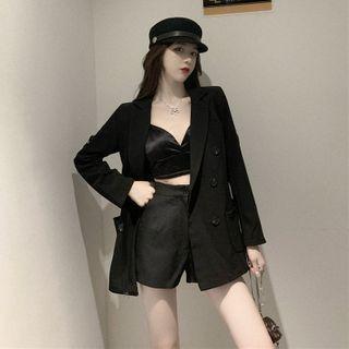 Cargo Long-sleeve Blazer With Belt