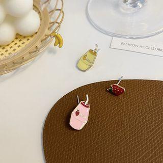 Asymmetrical Fruit Drink Ear Stud