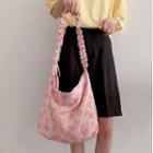 Floral Print Crossbody Bag Pink - One Size