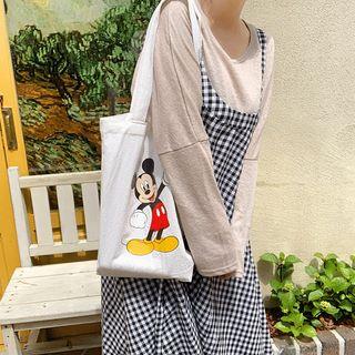 Slit-side Linen Blend M Lange T-shirt