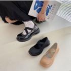 Platform Cross Strap Mary Janes