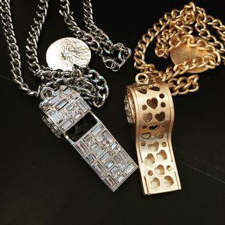 Rhinestone Whistle Necklace