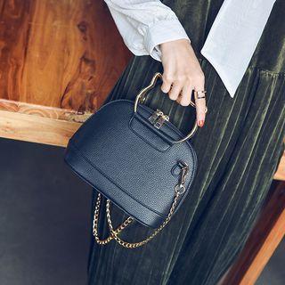 Chain Convertible Bowler Bag