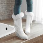 Hidden Wedge Platform Mid-calf Snow Boots
