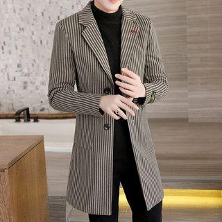 Striped Long Thick Blazer