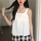 Wide-strap Chiffon Top