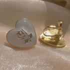 Rose Heart Earring