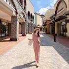 Sleeveless Layered Tie-waist Jumpsuit