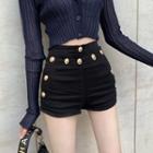 Slim-fit Wide-leg Shorts