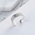 Striped Open Ring Adjustable - As Shown In Figure - One Size