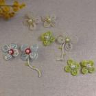Flower Faux Pearl Earring (various Designs)