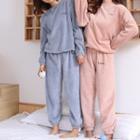 Coral Fleece Loose-fit Top + Pants