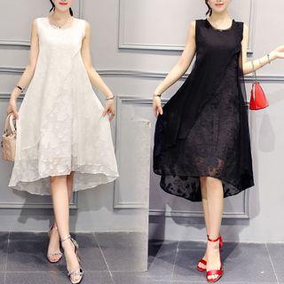 Sleeveless High-low Lace Dress