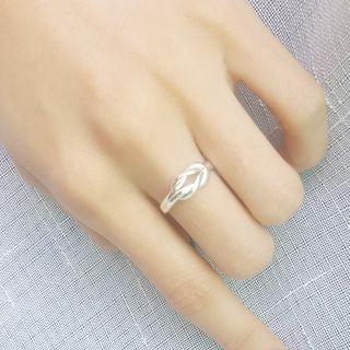 Knot Ring R-3075 - Silver - One Size