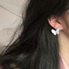 Shell Butterfly Earring 1 Pair - Rose Gold - One Size