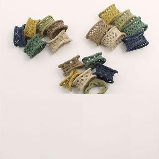 Set Of 6: Cut-out Hair Tie