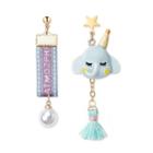 Non-matching Alloy Elephant Dangle Earring