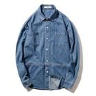 Multi-pocket Denim Shirt