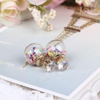 Sequined Star Glass Bead Earring
