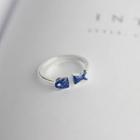 Fish Open Ring Blue - One Size