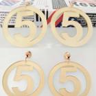 Numeral Hoop Earrings