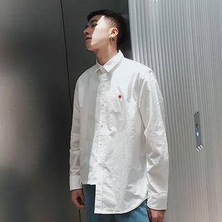 Heart Printed Long Sleeve Shirt