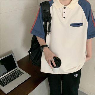 Raglan Short-sleeve Polo Shirt
