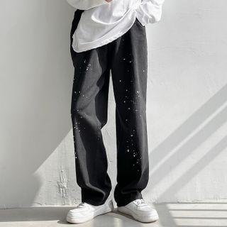 Color Splash Straight-leg Jeans
