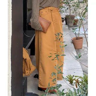 Washed A-line Maxi Skirt