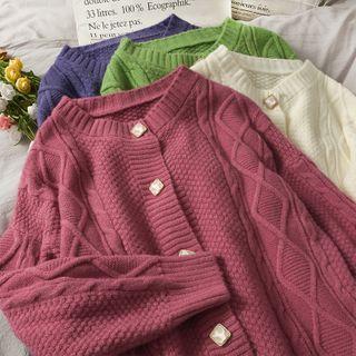 Plain Single Breasted Cardigan