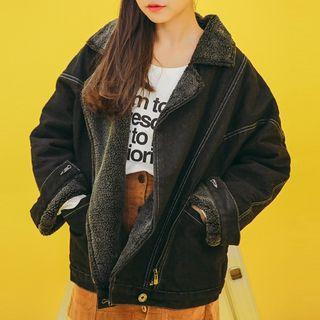 Denim Zip Coat