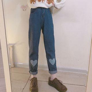 Heart Capri Jeans