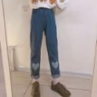 Heart Capri Jeans