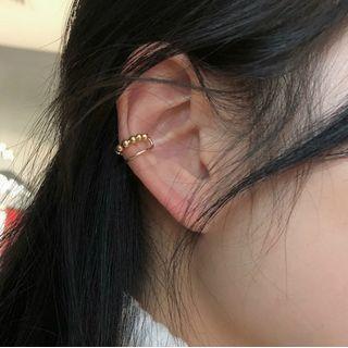 Bead Ear Cuff 1 Pc - Gold - One Size