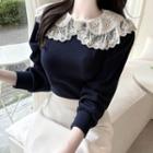 Frilled Lace-collar Top
