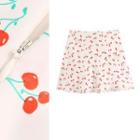 Cherry Print A-line Mini Skirt