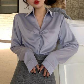 Twisted Satin Shirt
