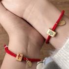 Mahjong Red String Bracelet