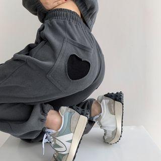 Heart Detail Harem Pants / Drawstring Shorts