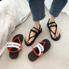 Rhinestone Ankle Strap Flip-flop