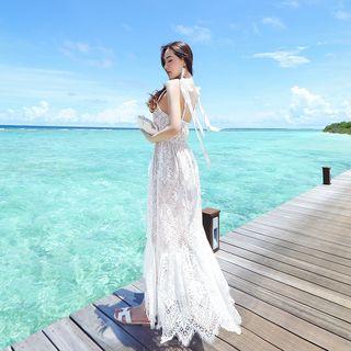 Lace Strappy Maxi Sundress