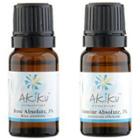 Akiku Aroma - Face Total Solutions Superior Essential Oils Value Set : Jasmine Absolute, Light (3%) Pure Essential Oil + Morroco Rose Absolute, Light (3%) Pure Essential Oil 10ml X 2 Pcs