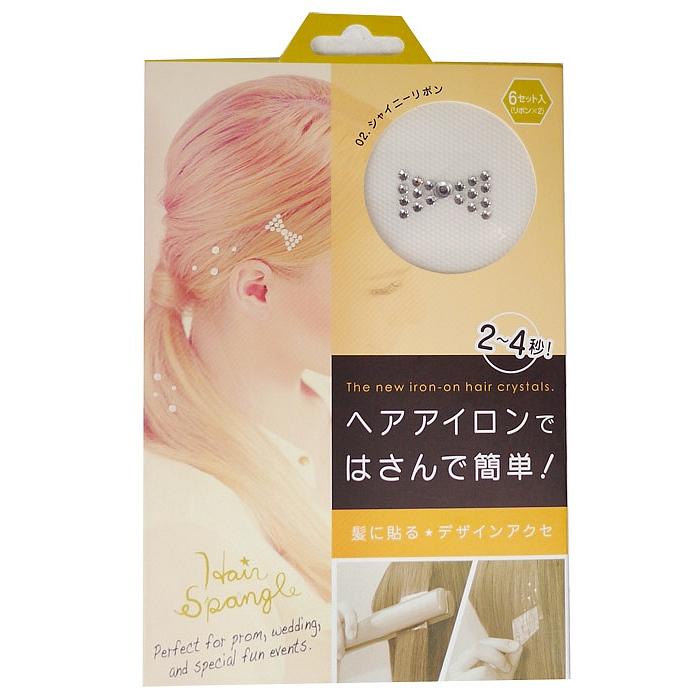 Lucky Trendy - Hair Spangle Metal Studs (#hsp781) (ribbon) 6 Pcs