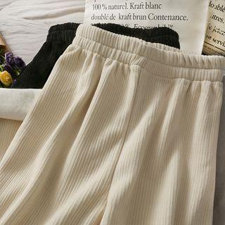 Chenille Wide-leg Pants