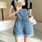 Wide Leg Jumper Jeans / Denim Jumper Shorts