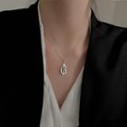 925 Sterling Silver Pendant Necklace Geometric Necklace - One Size