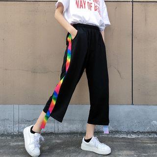 Rainbow Panel Wide Leg Pants