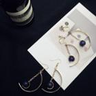 Beaded Moon Earrings