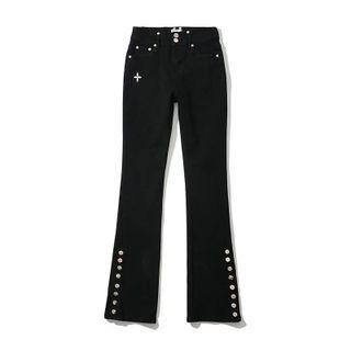 Button-up Bootcut Jeans